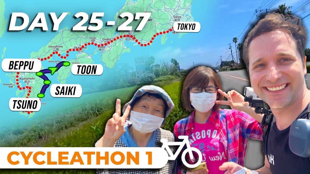 CYCLEATHON I - Day 25-27: 263.24 km from Tsuno to Toon