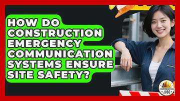 How Do Construction Emergency Communication Systems Ensure Site Safety? - Construction Jobs
