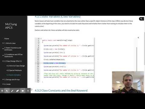 McClung APCS - 4.3 Static Variables