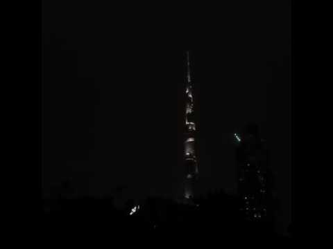 رعد و برق فی دبی