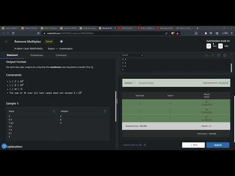 Remove Multiples  Codechef Starters 96 Join Link From the Comments