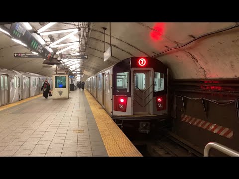 MTA New York City Subway R188 7 Trains in Midtown Manhattan (3/2
