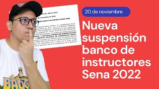 Nueva suspensión Resultados Banco de instructores Sena 2022 screenshot 3