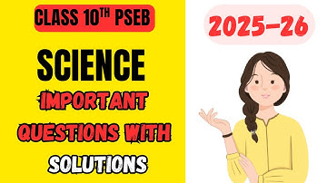 Class 10th PSEB Science Important question answer 2025-26✅ | Target 90+ 🎯📚  #pseb