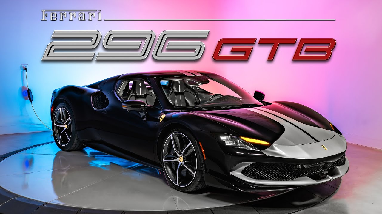 2025 Ferrari 296 GTB Sound and POV Walkaround - Nero - YouTube