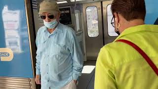MetroRail from Brickell Station to Miami Airport. May 19, 2022