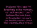 This Is My Now - Jordin Sparks Lyrics
