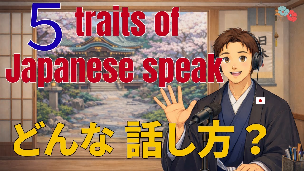 【５traits of Japanese speak】Easy Japanese /Japanese Listening Practice/Japanese podcast/