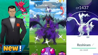 How to Beat Giovanni &amp; Catch✨️Shadow Reshiram in Pokemon Go