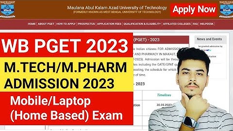 WB PGET 2024 || Admission into M.Tech & M.Pharma || Apply Now