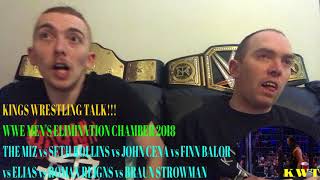 KINGS WRESTLING TALK!!! WWE Men's Elimination Chamber 2018 Reaction to Roman Winning (Not Happy)