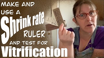 Make and Use a Shrink Rate Ruler plus check vitrification Pottery with Emily