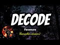 DECODE PARAMORE Karaoke Version