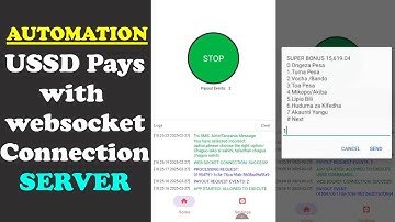 instant websocket connection server to run  ussd code requests non stop. automator app part2.