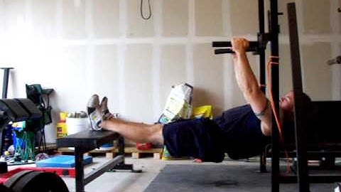 Inverted Rows Using Dip Attachments 10 x 3