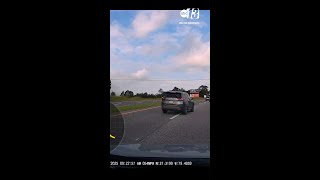 Wrong-way driver narrowly avoids head-on collision by inches on highway