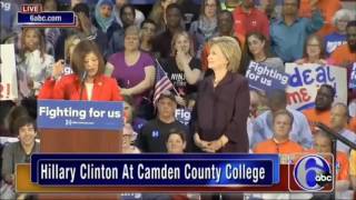 Clinton Laughs As Person Introducing Her Takes “Under God” Out Of Pledge