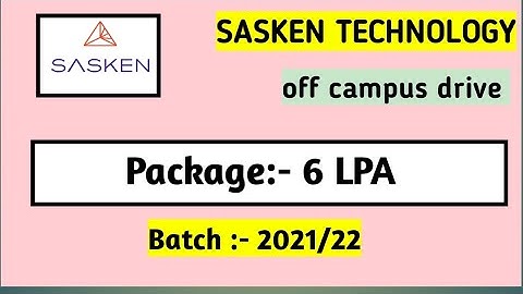 Sasken off campus drive for freshers #sasken #offcampus