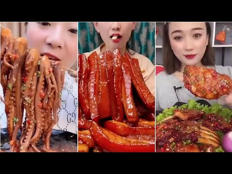 [MUKBANG] Soslu Çin Yemekleri Yeme🌶🌶#15 ASMR CHINESE FOOD MUKBANG EATING SHOW🌶🌶