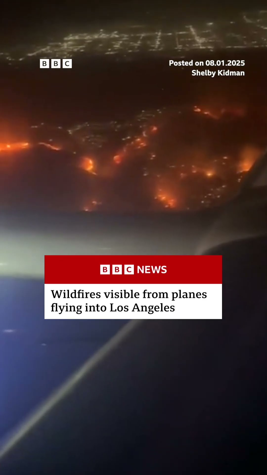 Wildfires have been raging in the suburbs of Los Angeles. #LosAngeles #Wildfires #BBCNews