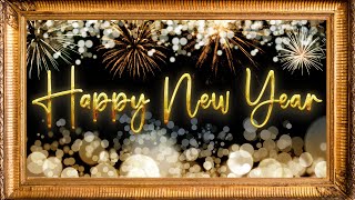 Happy New Year Screensaver 4K, Wallpaper No sound Frame TV art for your TV, New Year home decor TV