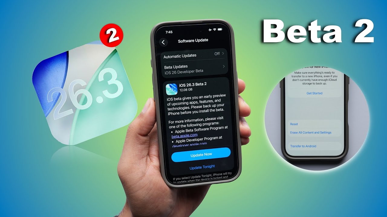 iOS 26.3 Beta 2 Released 🔥 | New Features, Performance, Battery Life (HINDI)