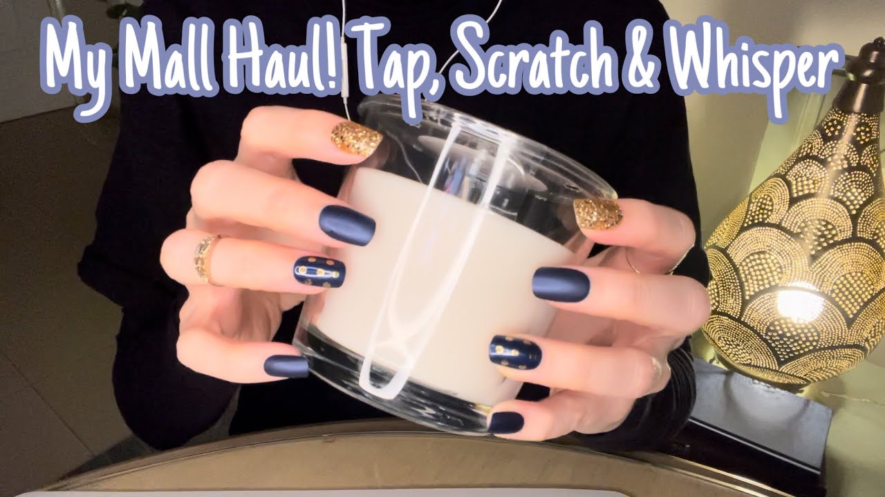 ASMR * My Mall Haul! *Fast Tapping & Scratching * Whispered * ASMRVilla
