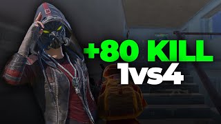 1VS4 80 KILL ALDIK!!! BU NASIL HARİTA | PUBG Mobile