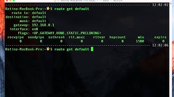 How to Find the Gateway Address in Mac OS X