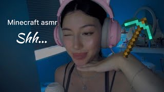 ASMR Minecraft, Rambles, and Vibes (keyboard sounds, clicking, tongue clicking, whispering)