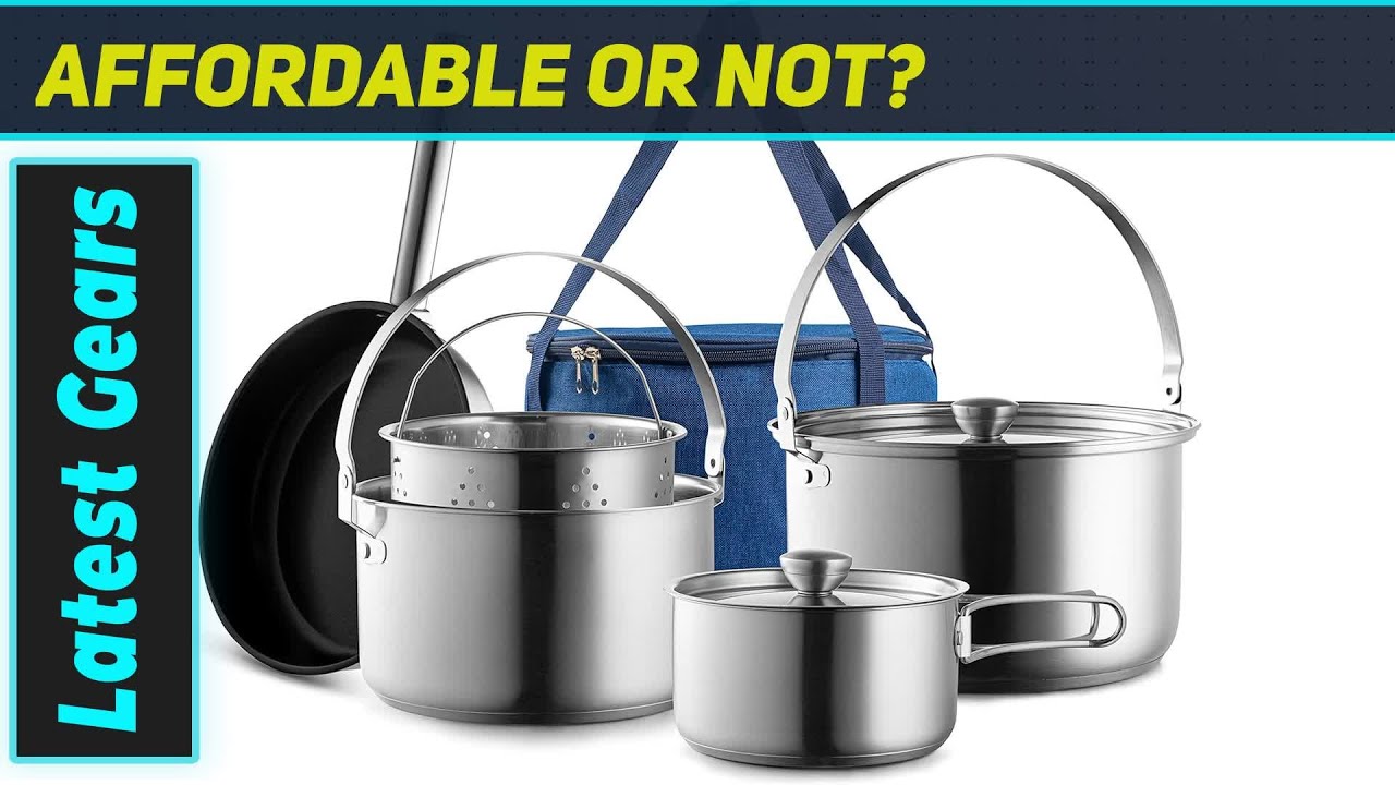 Wealers 8-Piece Stainless Steel Camping Cookware: Your Ultimate Outdoor Kitchen!