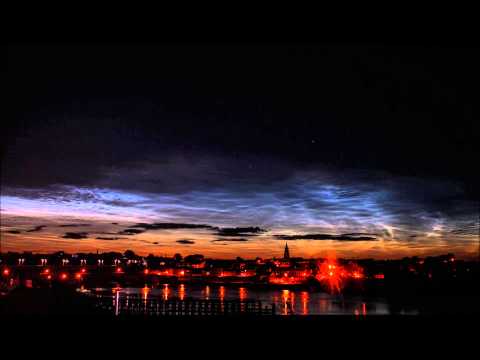 Noctilucent Cloud Time Lapse.