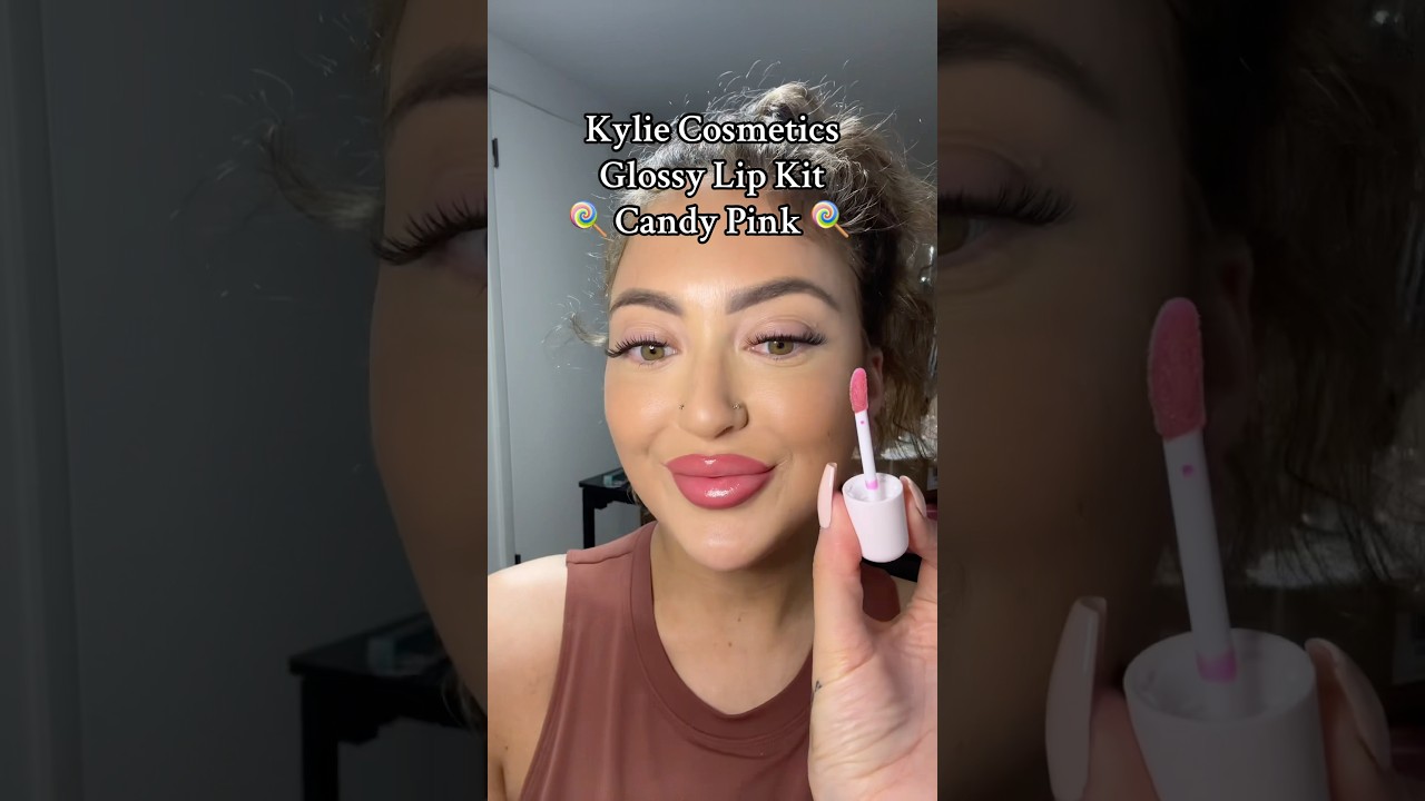 Kylie Cosmetics Glossy Lip Kit 🍭Candy Pink - YouTube