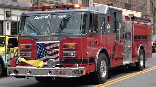 Port Chester FD Engine 63 Responding