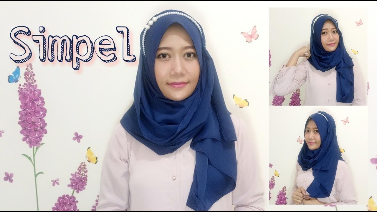 29 Tutorial Hijab Satin Cute Simpel Cute Satin Simple YouTube