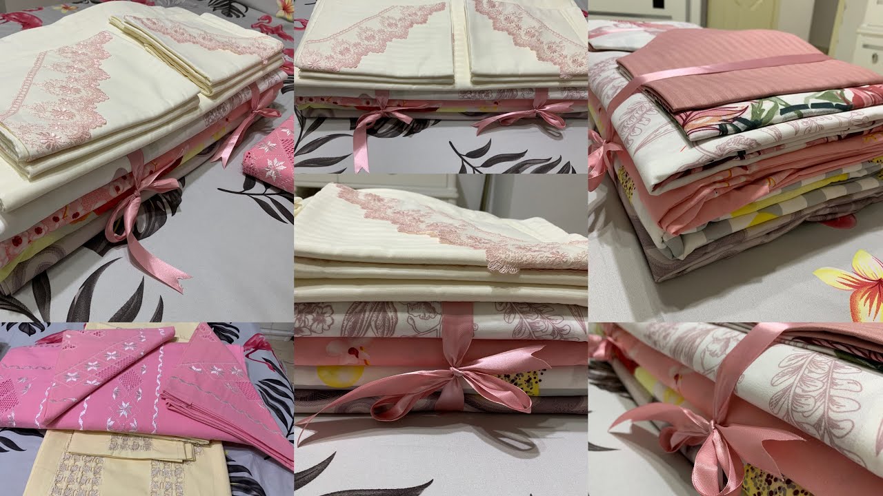 جزء الثاني✌🏻…فراش العروسة 2022 و دراوات🌸 لي ديتهم في جهازي 🎀أحدث الموديلات les🛏 draps moderne