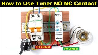 How to use Timer NO NC Contact in Electrical Circuit @ElectricalTechnician