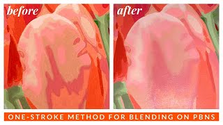 Blending Paint by Numbers PBN the Easiest Way Possible Using the One-Stroke Method Part 2| Melanie B