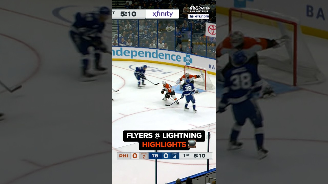 HIGHLIGHTS: Tyson Foerster scores but the Flyers fall to the Lightning 4-1 #nhl