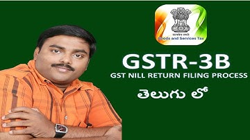 How to filing GST Nill Return in Telugu (GSTR-3B)-GST Return online filing-Do Help to Others