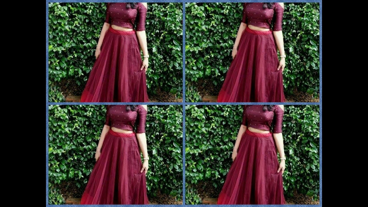 Very beautiful maroon & white color combination dresses ll