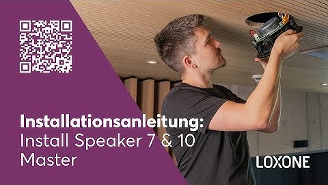 Installationsanleitung: Install Speaker 7 & 10 Master