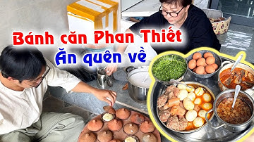 Bánh căn ăn với Cá nục kho, thịt kho trứng, xíu mại, nước mắm, xoài bằm ngon nhức nhối, quên lối về