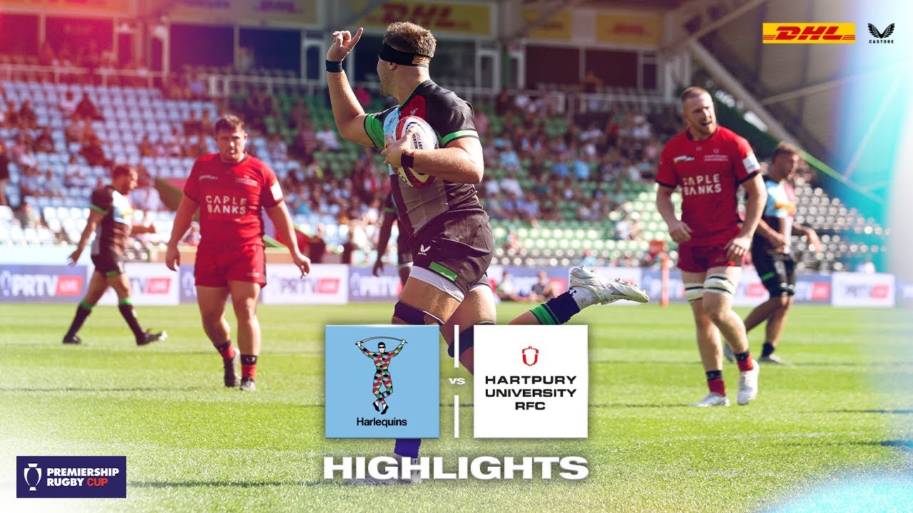 Prem Rugby Cup Highlights Harlequins v Hartpury University Harlequins FC