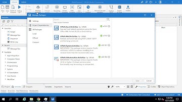 UiPath studio -  Activity Panel
