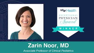 2021-2022 Exceptional Physician Award Winner Zarin Noor