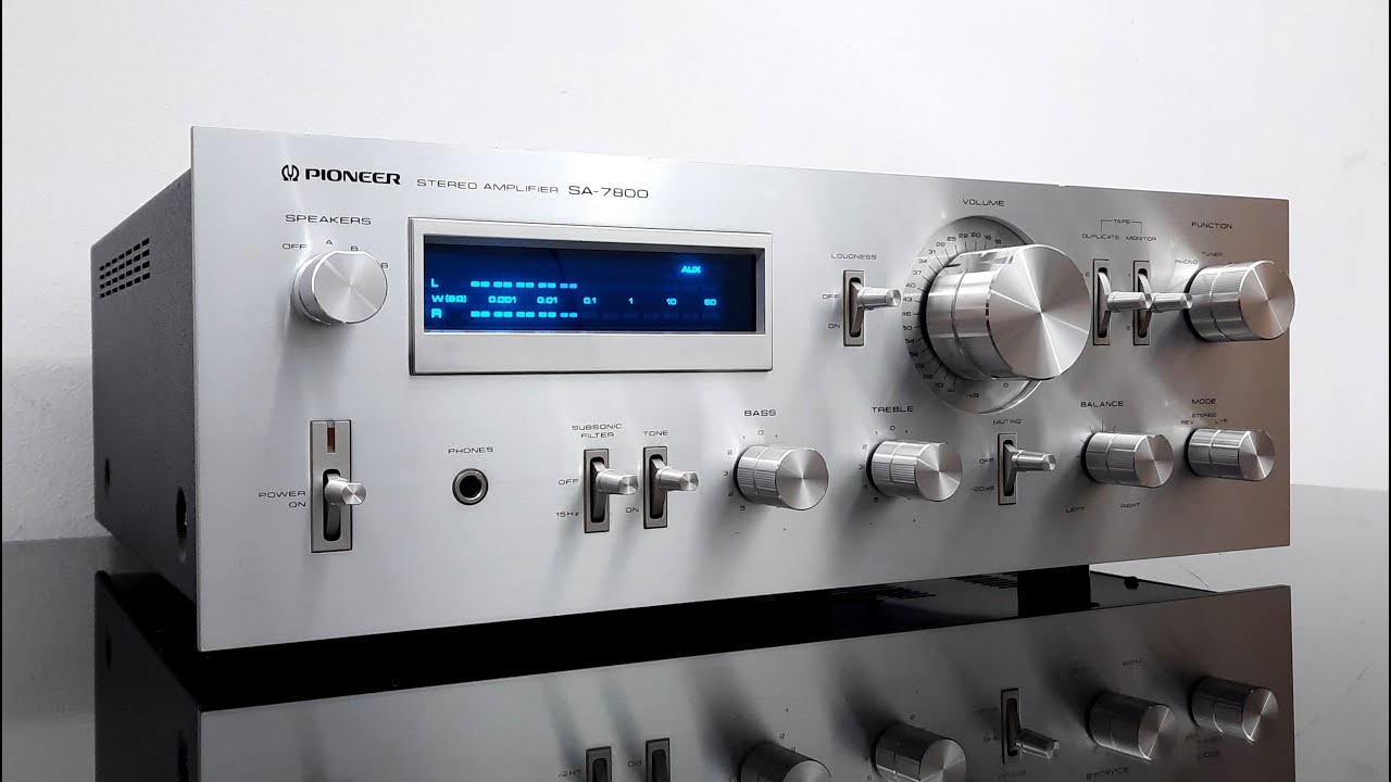 The amazing Pioneer SA-7800 Stereo Amplifier - YouTube