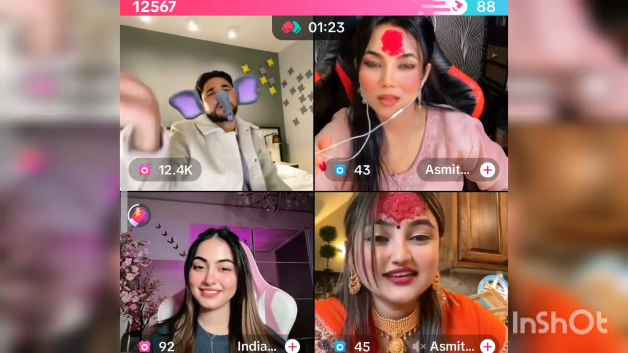 waliullah and Indian Riya and Amita funny video games live video funny video tiktok