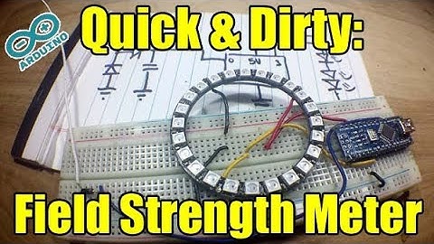 Quick and dirty Arduino Field Strength Meter