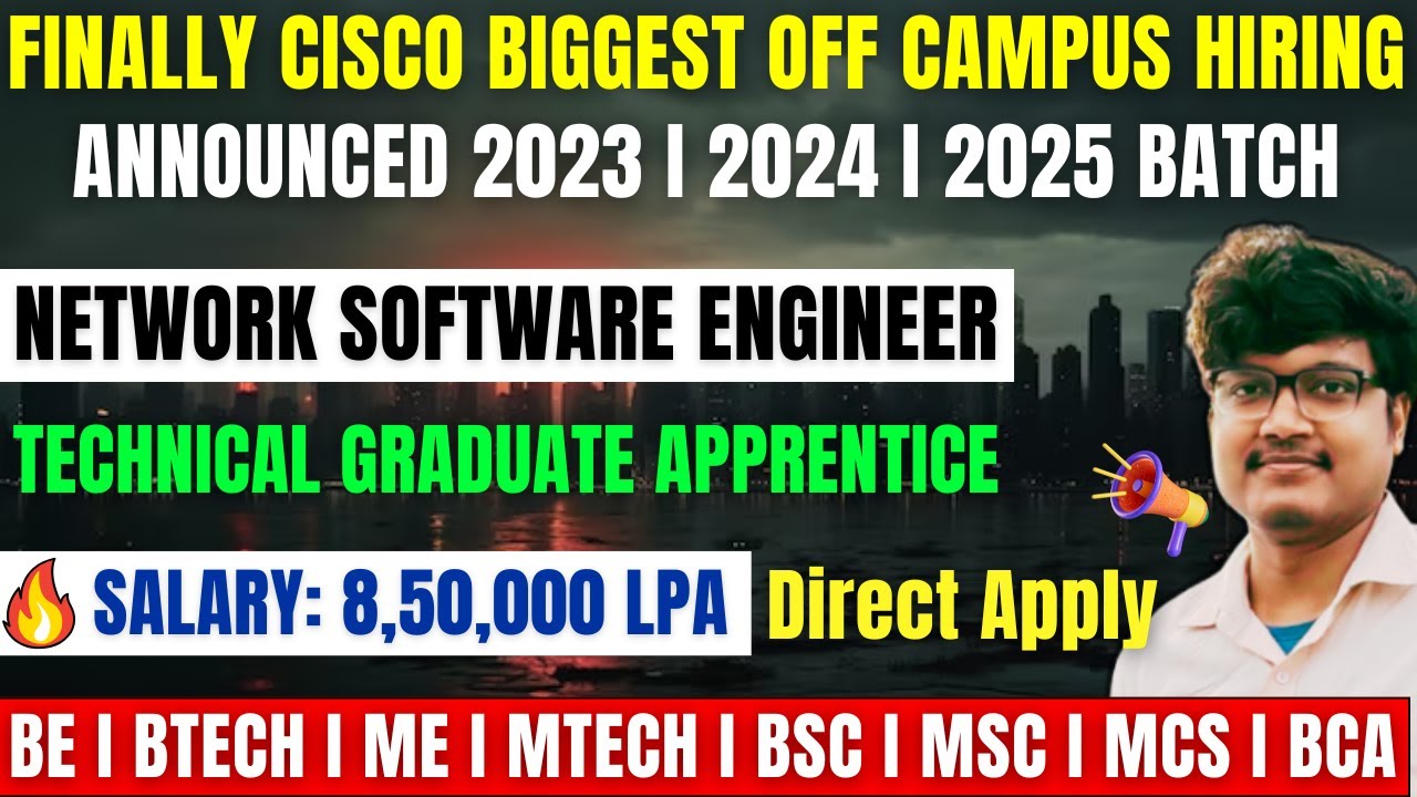 Cisco OFF Campus Hiring Announced For 2023 | 2024 | 2025 Batch | Salary ...